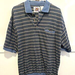 LD Sport International Vintage Golf Tee Blue and white